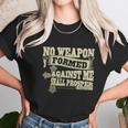 No Weapon Formed Against Me Shall Prosper Christian T-Shirt Women T-Shirt Gifts for Women