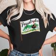 Poguelandia Flag With Chicken In Coconut Bra Women T-Shirt Gifts for Women