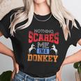 Poker Funny Nothing Scares Me I Am A Donkey Women T-Shirt Gifts for Women