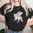 Pretty Flying Horse Rainbow Unicorn Pegasus Women T-Shirt Gifts for Women