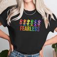 Pride Yoshi Fearless Rainbow Line Up Women T-Shirt Gifts for Women