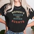 Womens Womens Rights Are Human Rights Feminist - V-Neck Women T-Shirt Gifts for Women