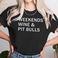 Weekends Wine And Pit Bulls Women T-Shirt Gifts for Women