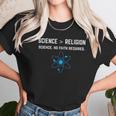 Science Is Greater Than Religion Sarcastic Atheist Women T-Shirt Gifts for Women