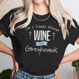 Im A Simple Woman Wine And Greyhounds Women T-Shirt Gifts for Women