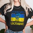 I Stand With Ukraine Flag Peace Free Ukraine Symbol Men Women T-Shirt Graphic Print Casual Unisex Tee Women T-Shirt Gifts for Women