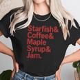 Starfish &Ampamp Coffee &Ampamp Maple Syrup &Ampamp Jam Prince Desig Women T-Shirt Gifts for Women