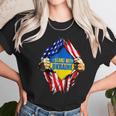 Support I Stand With Ukraine American Flag Ukrainian Flag Men Women T-Shirt Graphic Print Casual Unisex Tee Women T-Shirt Gifts for Women