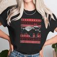 Ugly Christmas Honey Badger Women T-Shirt Gifts for Women