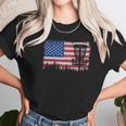 Us American Flag Disc Golf Basket Frisbee Vintage Disc Golf Women T-Shirt Gifts for Women