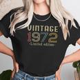 Womens Vintage 1972 50Th Birthday 50 Years Old Gift V-Neck Women T-Shirt Gifts for Women