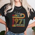 Vintage March 1971 50Th Birthday Gifts Cassette Tape Retro Women T-Shirt Gifts for Women