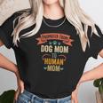 Womens Vintage Promoted From Dog Mom To Human Mom Women T-Shirt Gifts for Women