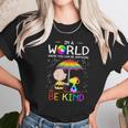 In A World Where You Can Be Anything Be Kind Lgbt Pride Snoopy Shirt Women T-Shirt Gifts for Women