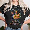 Worlds Dopest Mom Weed Leaf 420 Funny Mothers Day Women T-Shirt Gifts for Women