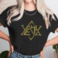 Yeshua Jesus Gold Super Star Tetrahedron Of David Women T-Shirt Gifts for Women