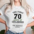 70Th Birthday Funny Gift Life Begins At Age 70 Years Old Women T-Shirt Gifts for Women