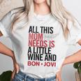 Bon Jovi Mom Needs Wine And Jovi Women T-Shirt Gifts for Women