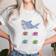 Cute Daddy Shark And Sons Best Christmas Gifts For Dad Women T-Shirt Gifts for Women