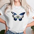 El Salvador Flag Salvadoran Flag Butterfly Women T-Shirt Gifts for Women