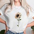 Foulian Sunflower Faith Cross Faith Christian Women T-Shirt Gifts for Women