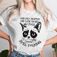 Funny Cat Kitten Grumpy-Face Cat Mom Cat Lovers Cat Owner Women T-Shirt Gifts for Women