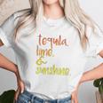 Panoware Funny Graphic Tequila Lime And Sunshine Women T-Shirt Gifts for Women