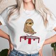 Smileteesanim Funny Sloth On Trampoline Women T-Shirt Gifts for Women