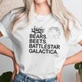 Squatch King Threads Bears Beets Battlestar Galactica Women T-Shirt Gifts for Women