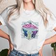 Trippy Sacred Geometry Mushroom Women T-Shirt Gifts for Women