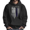 Sr Thin Blue Line Usa Protect Police Flag Army American Men Hoodie