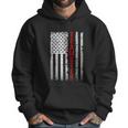 Teamster Proud American Flag Distressed Men Hoodie