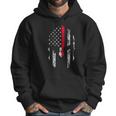 Thin Red Line Spartan Usa Flag Men Hoodie