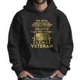 U S M C Veteran I Am The Storm Gold Foil Effect Graphic Design Printed Casual Daily Basic Men Hoodie