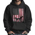 Vintage Honey Badger American Flag Animals Lover Men Hoodie