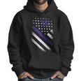 Washington Huskies American Flag Men Hoodie