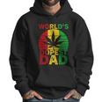 Worlds Dopest Dad Vintage Weed Leaf Cannabis Marijuana Men Hoodie