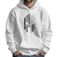 Black American Flag In Spartan Men Hoodie