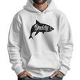 Daddy Shark In Black Dad Birthday Gifts Men Hoodie