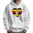 I Love Uganda Ugandan Flag Heart Men Hoodie