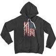 Adult Patriots American Distressed Flag Men Hoodie