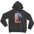 Armed Bigfoot Sasquatch Ar15 Patriotic American Flag Men Hoodie