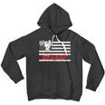 Braaap Vintage Usa American Flag Dirt Bike Men Hoodie