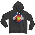 Colorado Flag With Fly Fishing Design Men Hoodie