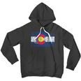 Colorado Flag Vintage Retro Style Men Hoodie