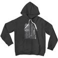 Cool Fishing Rod Hunting Rifle American Flag Gift Men Hoodie