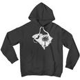 Distressed White South Carolina State Flag Outline Men Hoodie