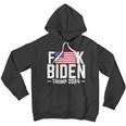 Fuck Biden American Flag Trump 2024 Shirt Men Hoodie