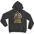 Funny Vietnam Veteran With Us Flag Gift With Combat Boots Patriotic Gift Men Hoodie