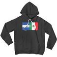 Half Mexican Half Salvadorian Flag Mexico El Salvador Men Hoodie